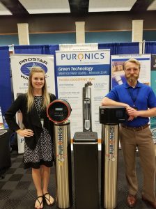 Prostar Puronics booth and staff