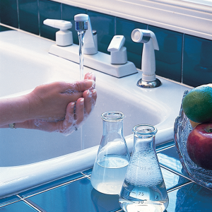 washing hands