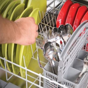 dishes in dishwasher